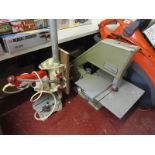 Vintage band saw & bench drill