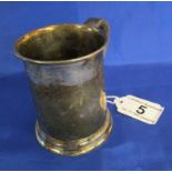 Silver tankard - Approx 128g