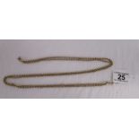 9ct gold guard chain - Approx 31g