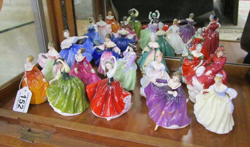 Large collection of Royal Doulton miniature figurines