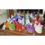 Large collection of Royal Doulton miniature figurines