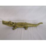 Brass crocodile nut cracker