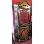 Impesive tall boule & ormolu mounted cabinet