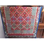 Vegetable dye wool Choli Kilim rug (151 x 101 cm)