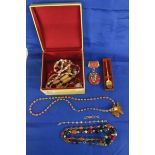 Box of costume jewellery