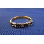 18ct gold sapphire and diamond ring