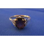 9ct amethyst ring