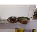 3 copper pans