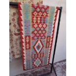 Vegetable dye wool Choli Kilim runner (180 x 57 cm)