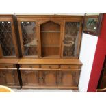 Oak & glazed dresser - H: 184cm W: 151cm D: 46cm - Originally cost over £3,000!