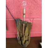 Driftwood lamp