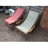 Pair of deckchairs