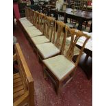 Harlequin set of 8 early dining chairs