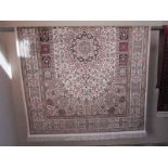 Beige ground keshan carpet - 2.3m x 1.6m