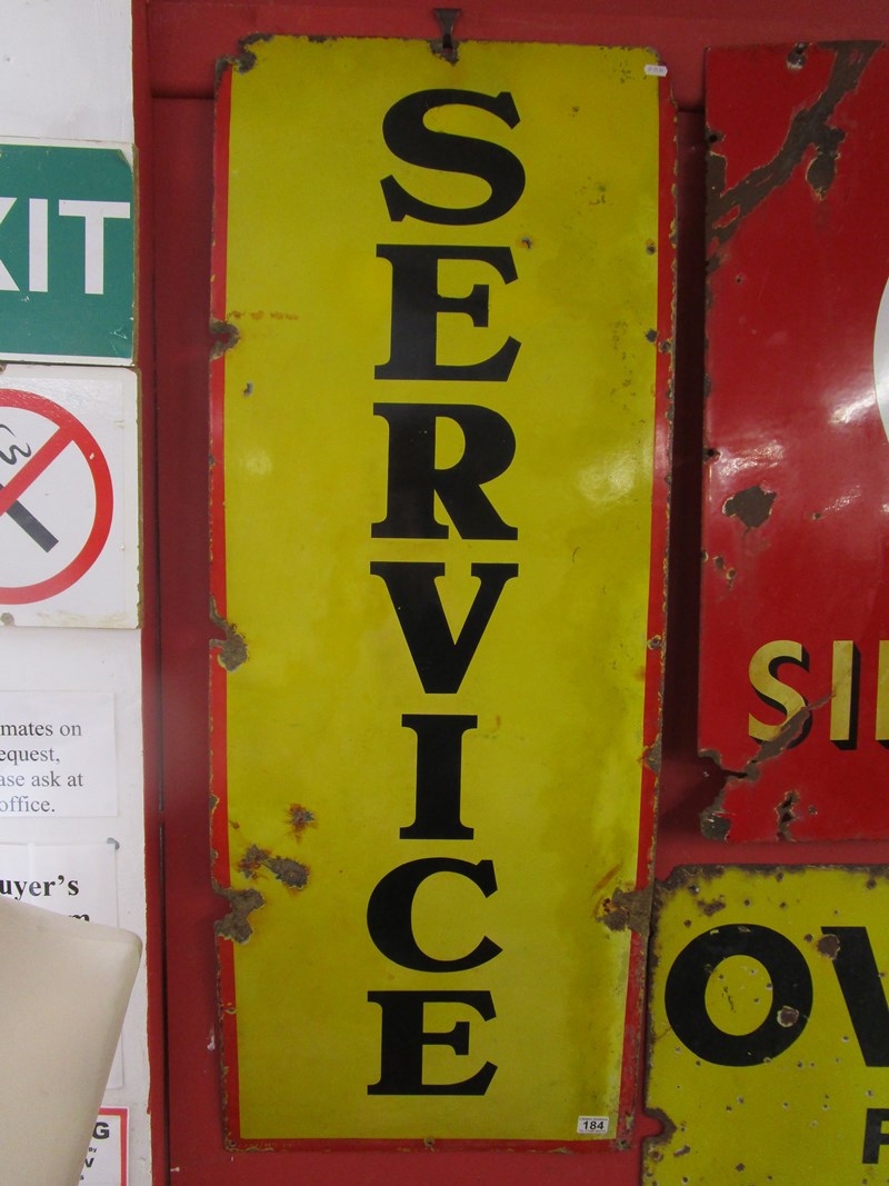 Enamel sign - Service (132cm x 51cm)