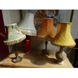 4 table lamps
