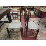 Set of 6 early country chairs