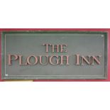 Large pub sign - The Plough Inn - Original sign from Bidford on Avon (90cm x 200cm)