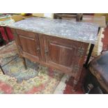 Mahogany marble top washstand