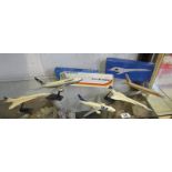 Collection of model aeroplanes to include Concorde