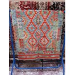 Vegetable dye wool choli kelim rug - 1.67 x 1.06m