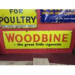 Enamel sign - Woodbine (43cm x 153cm)