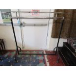 Clothes rail with hat shelf
