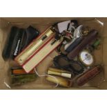 Box of collectables to include cheroot holders to include gold, silver & amber etc