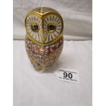 Royal Crown Derby owl paperweight
