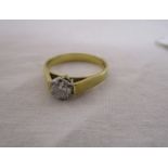 18ct gold & ½ct diamond solitaire ring