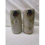 Pair of Royal Doulton vases with impressed marks for South Warwickshire Lodge