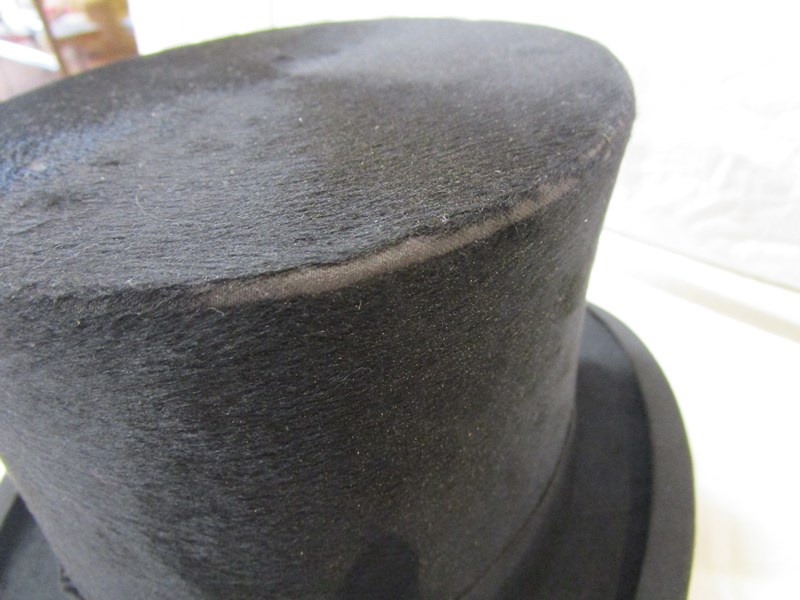 Top hat by W M Anderson & Sons Ltd Edinburgh & Glasgow and hat box marked Christy's of London - Image 2 of 12