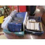 2 large trays of postcards & postcard albums to include many animal themes