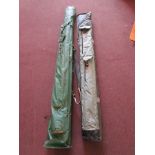 2 fishing rod bags to include a large fishing umbrella