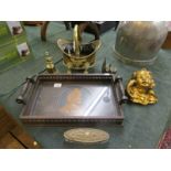 Collectables to include carved tray