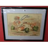 Signed Nicky Lauda print