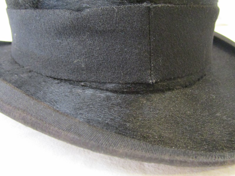 Top hat by W M Anderson & Sons Ltd Edinburgh & Glasgow and hat box marked Christy's of London - Image 3 of 12