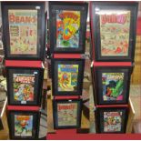 9 framed comics