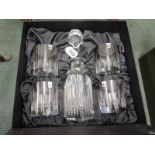 Cased Glen Eagles decanter & 4 glasses