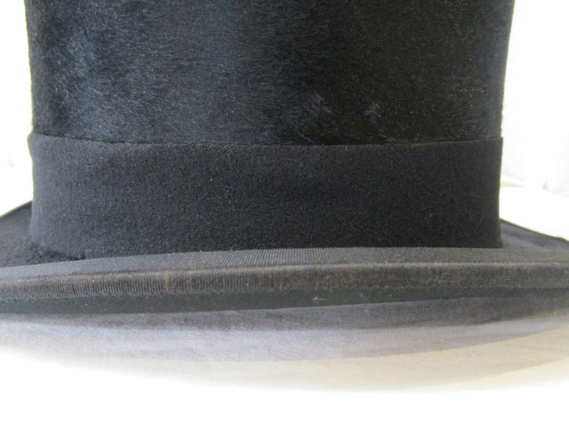 Top hat by W M Anderson & Sons Ltd Edinburgh & Glasgow and hat box marked Christy's of London - Image 6 of 12