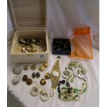 Box of costume jewellery