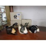 3 animal themed egg cups by Quail