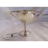Small hallmarked silver trophy
