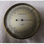 Pocket barometer G.P.O. issue - G.W.O.