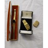 Ladies & gents wrist watches & pill box