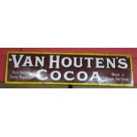 Enamel sign - Van Houten's Cocoa