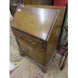 Small mahogany & inlaid bureau