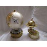 Vintage cigarette globe & lighter