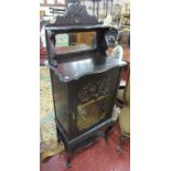 Edwardian ebonised cabinet