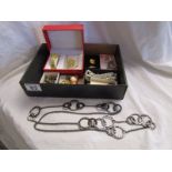 Box of costume jewellery